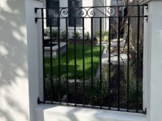 wrought iron gate and infill panels | Haven Fencing